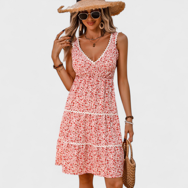 Адéла | Летен цветен рокля