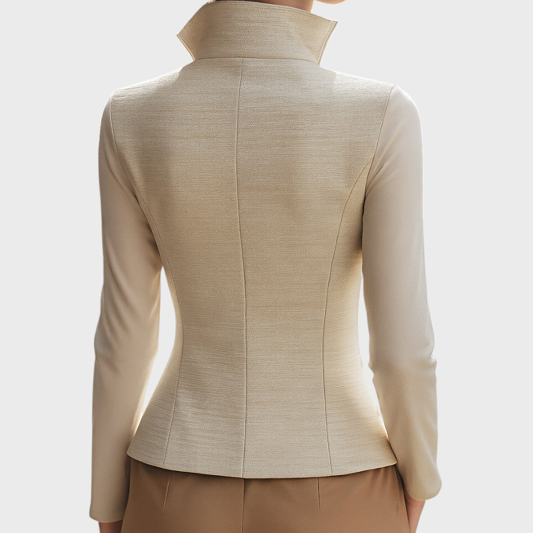 Розалия | Дамско яке с яка и цип