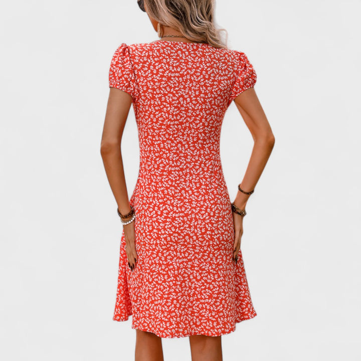 Петра | Летна мини рокля с цветя