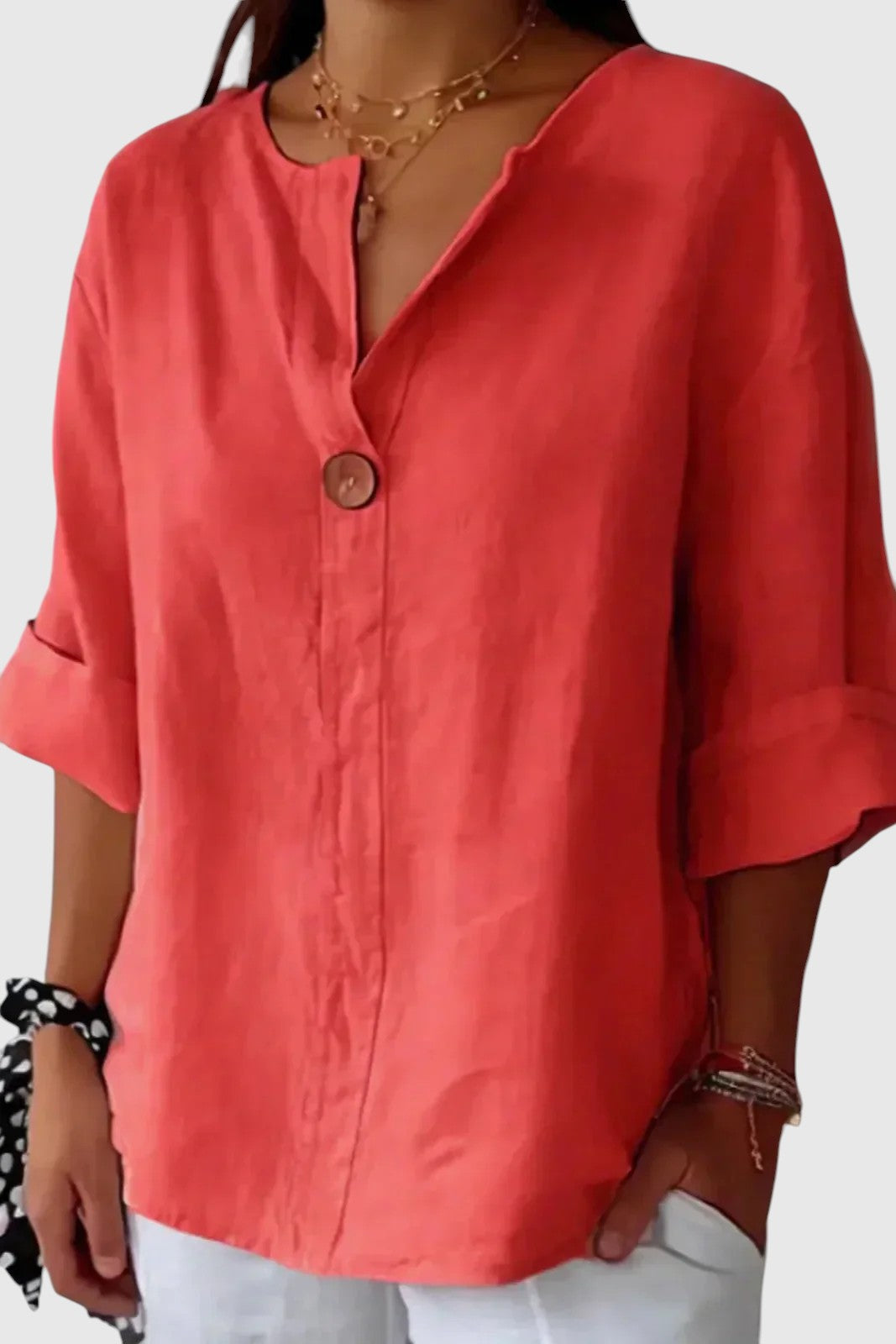 Zamma™ | Свободна ленена блуза