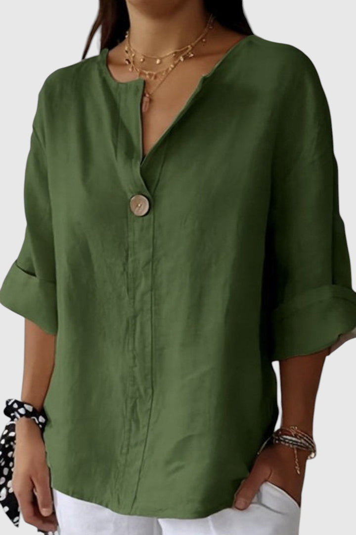 Zamma™ | Свободна ленена блуза