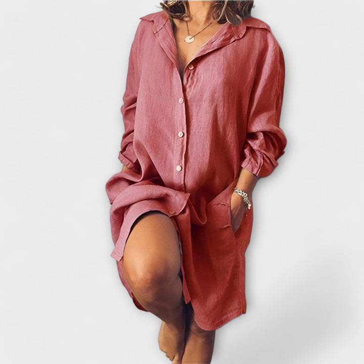 Нежна ленена риза за всеки ден