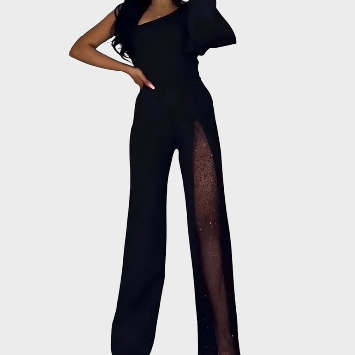 Лена | Модерен гащеризон с широки крака