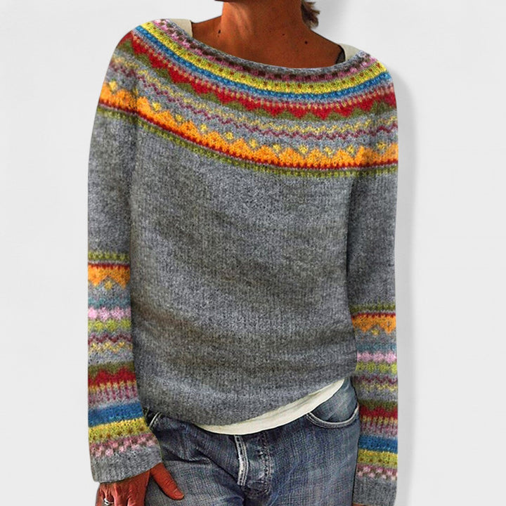 Ragna | Ретро есенен пуловер