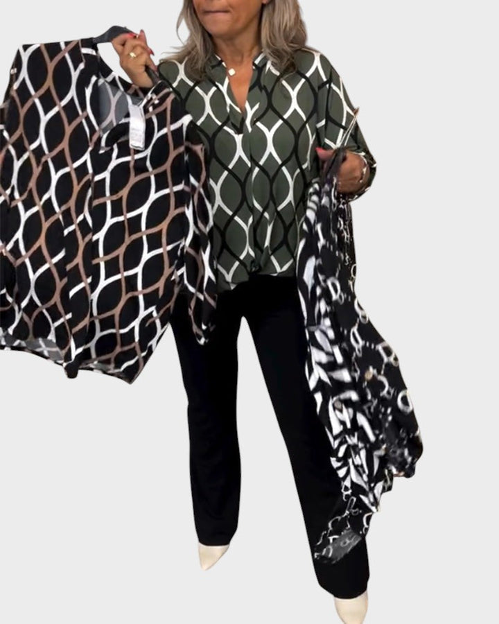 Chiara | Блуза с графичен печат