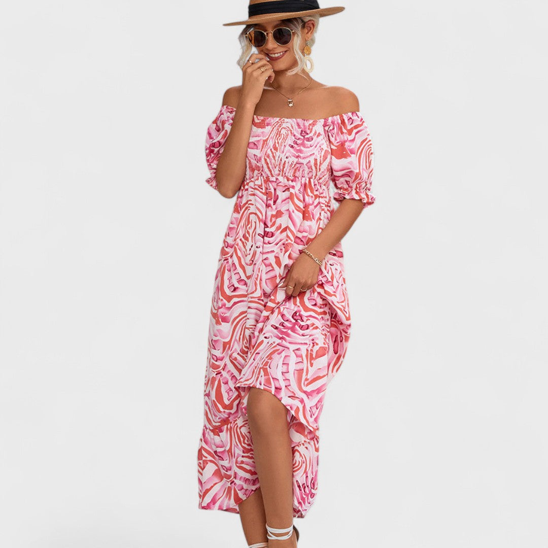 БАРБОРА | Миди рокля с волани