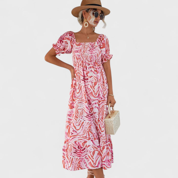 БАРБОРА | Миди рокля с волани