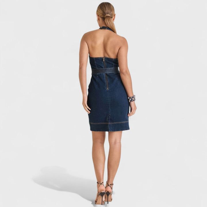 Алена | Дънково блузонно платье