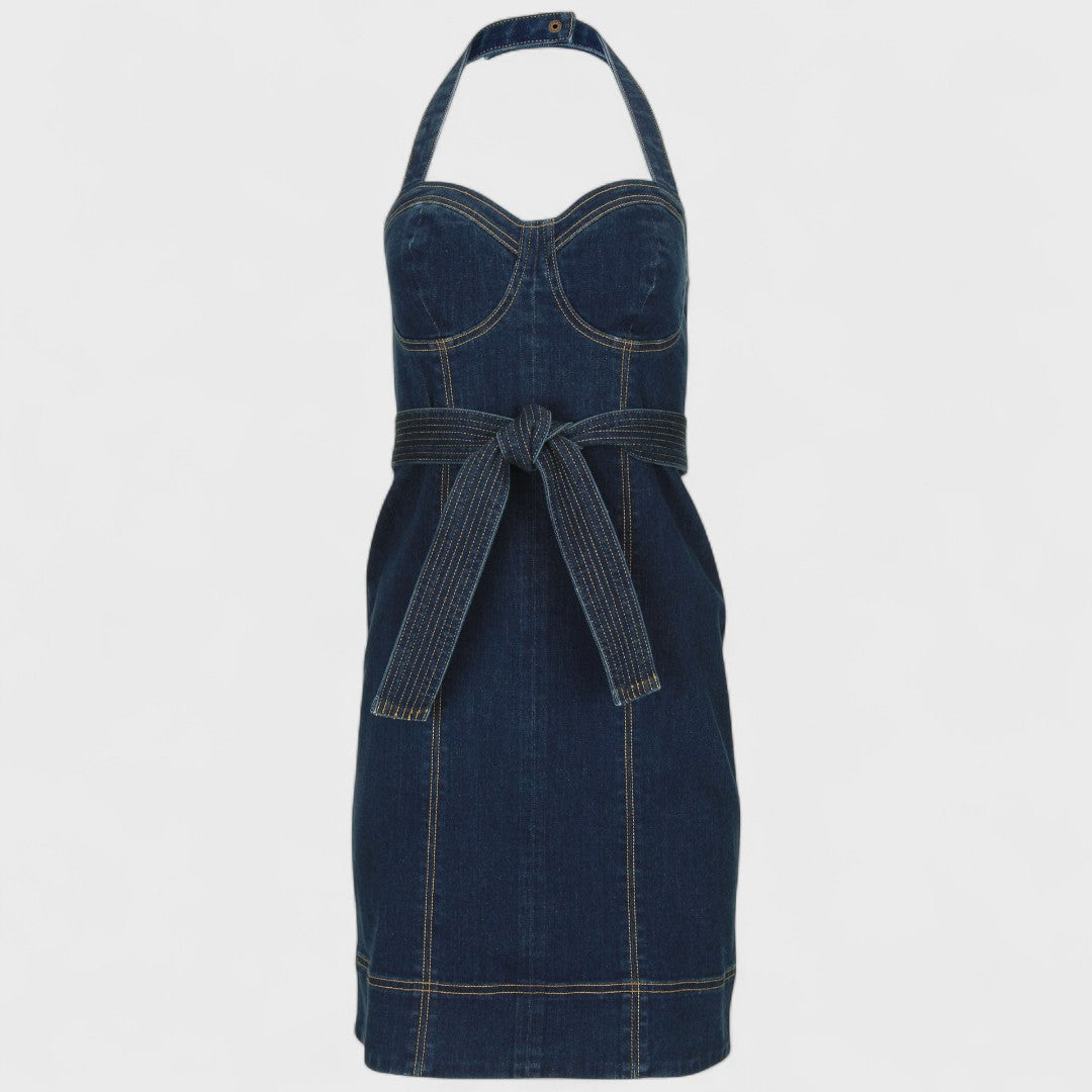 Алена | Дънково блузонно платье