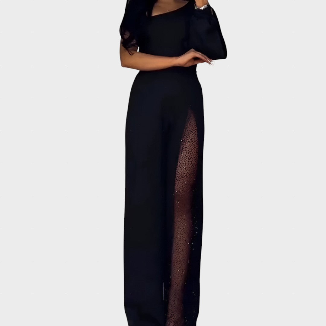 Лена | Модерен гащеризон с широки крака