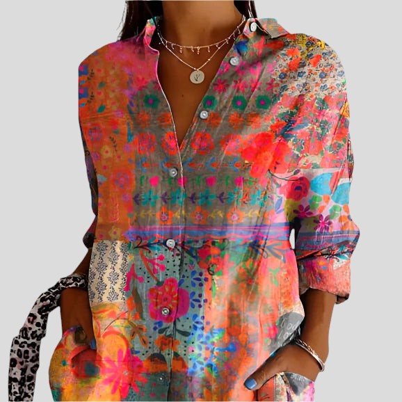 DALIA™ | Дамска цветна блуза