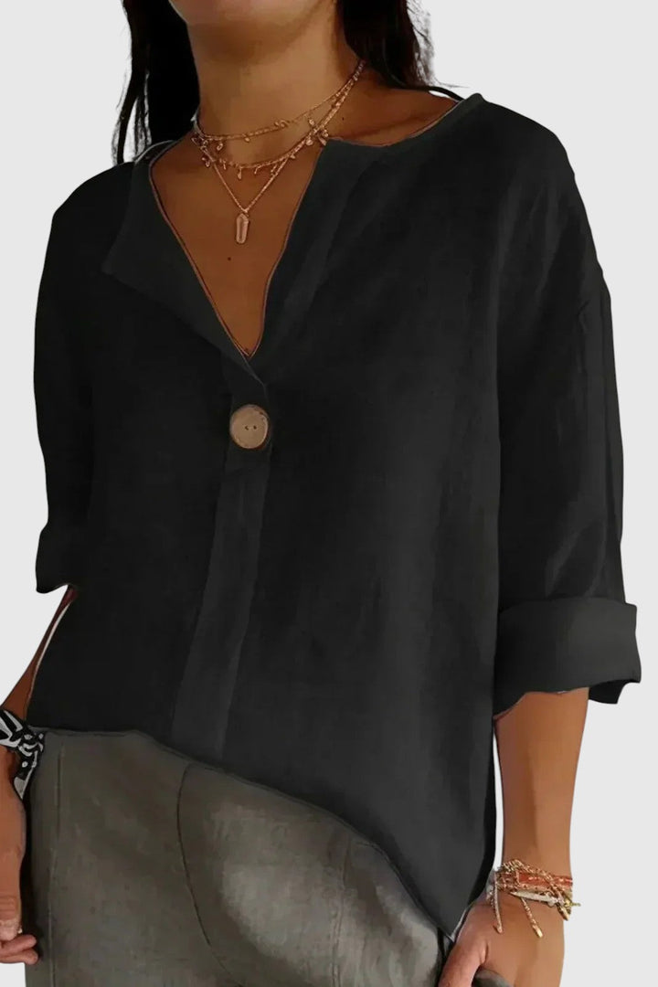 Zamma™ | Свободна ленена блуза