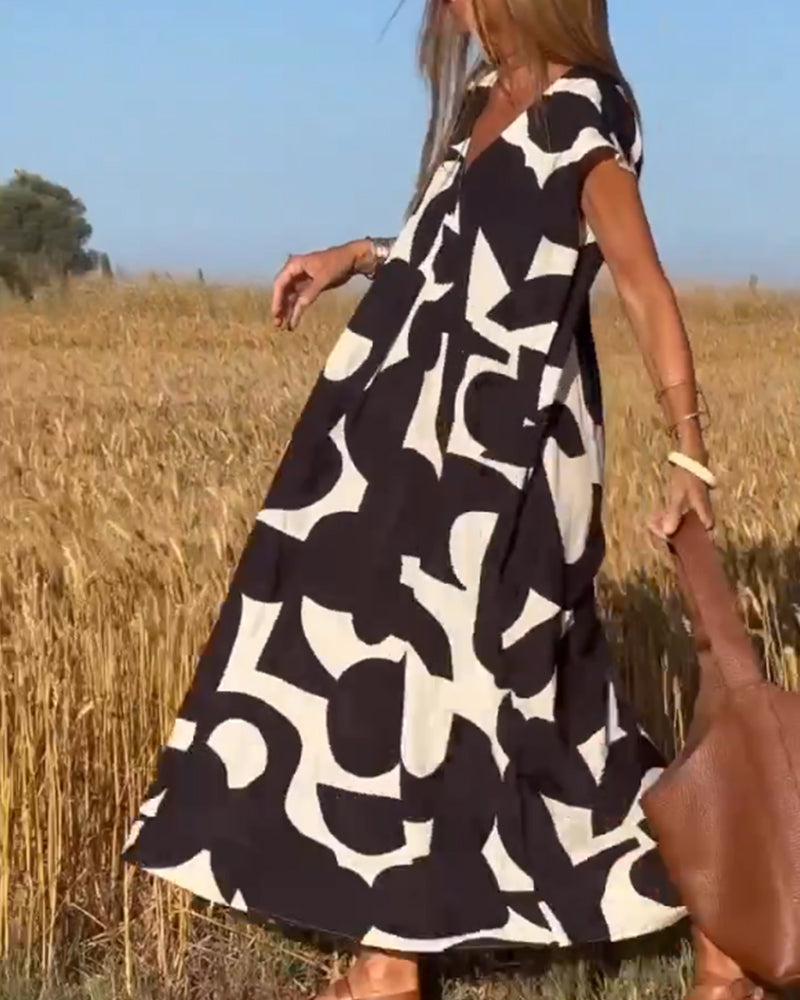 Amara™ | Макси рокля с принт