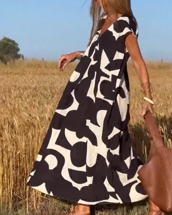 Amara™ | Макси рокля с принт