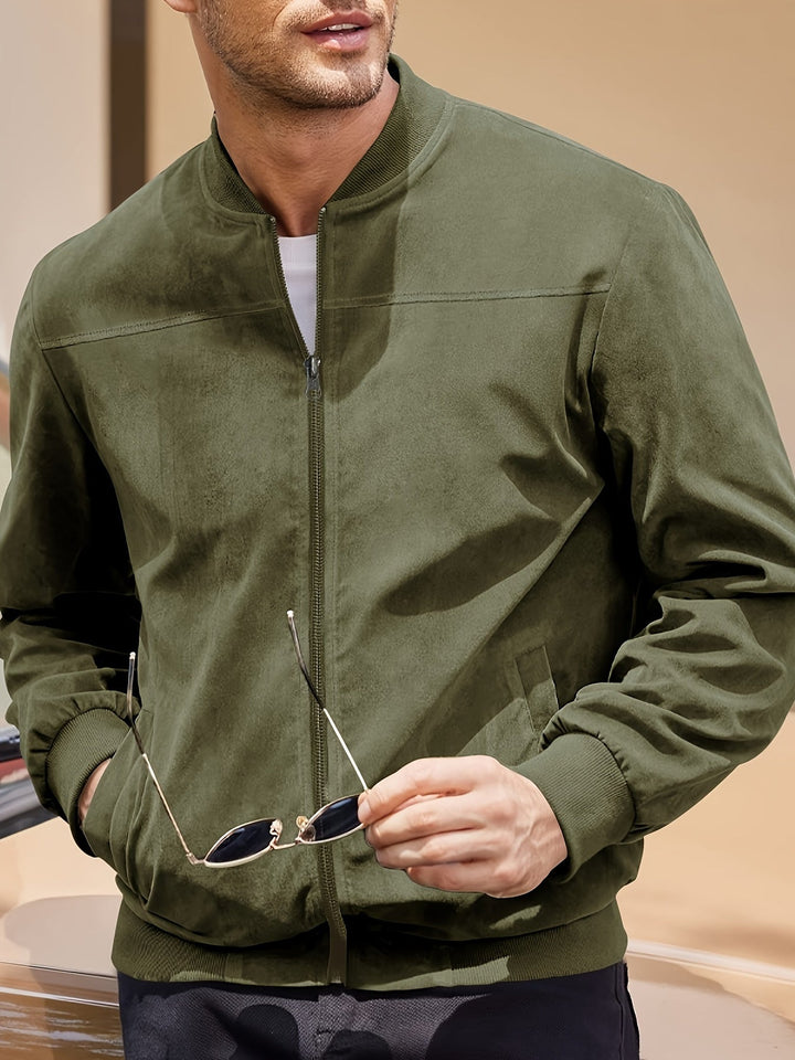 Ларс | Ретро мъжко яке с вид на велур