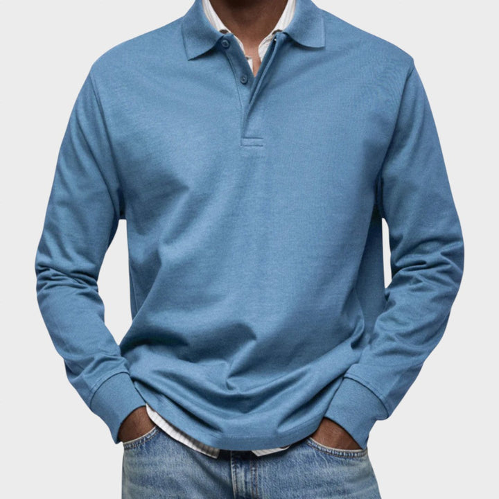 Леон | Луксозен поло с дълъг ръкав