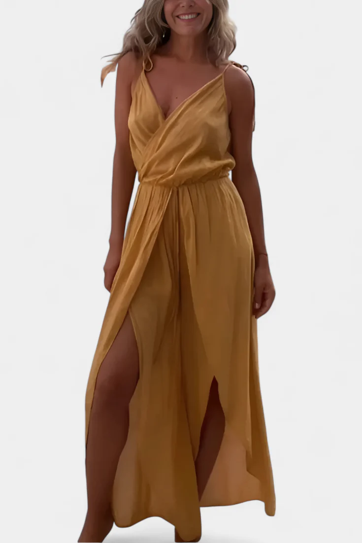 Лизи - Изпран памучен гащеризон с цепки отстрани