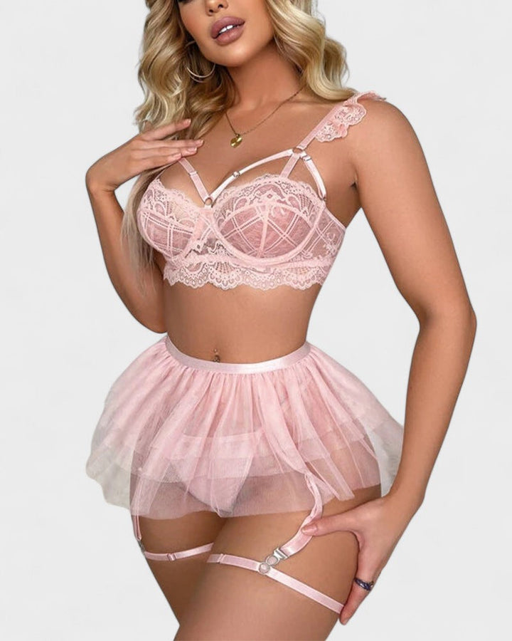 Мелани | Прозрачни секси блондинки бельо