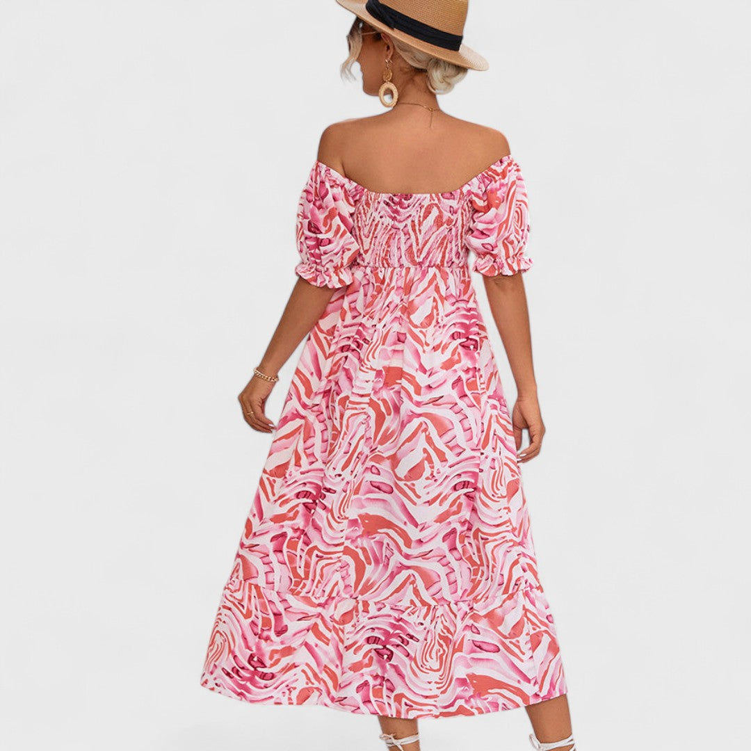 БАРБОРА | Миди рокля с волани