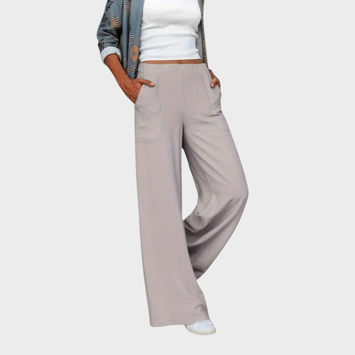 Yola™ - Дълги, неформални панталони с висока талия за жени