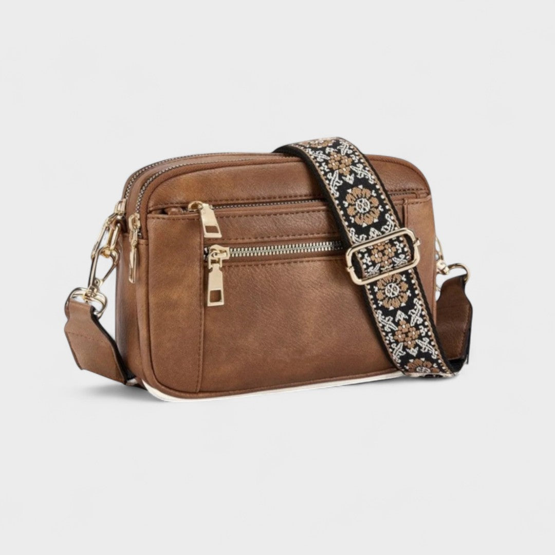 Елеанора | Елегантна кожена чанта през рамо