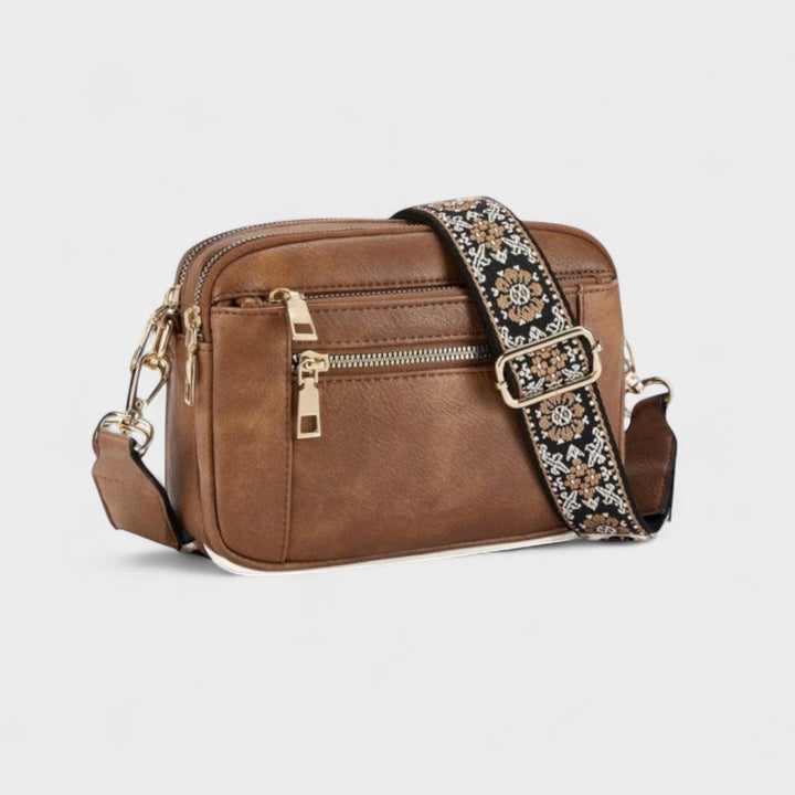 Елеанора | Елегантна кожена чанта през рамо