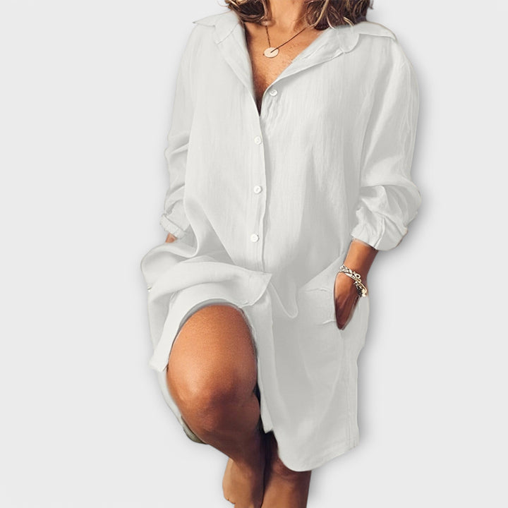 Нежна ленена риза за всеки ден