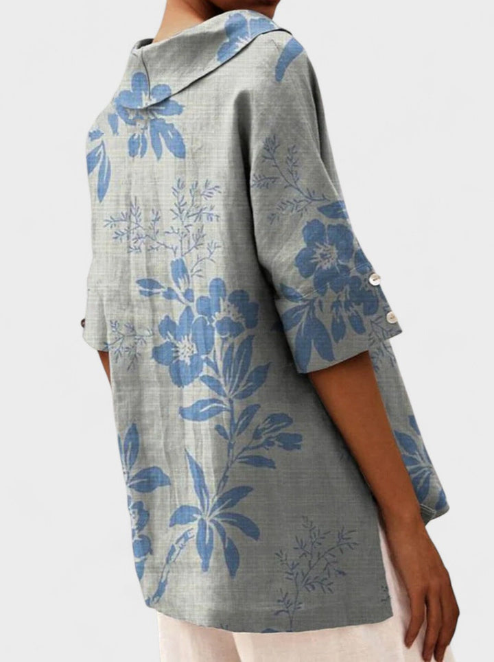 DEVON | Елегантен топ с V-образно деколте