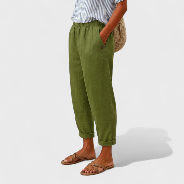 Янчик | Стилни панталони с джобове отстрани