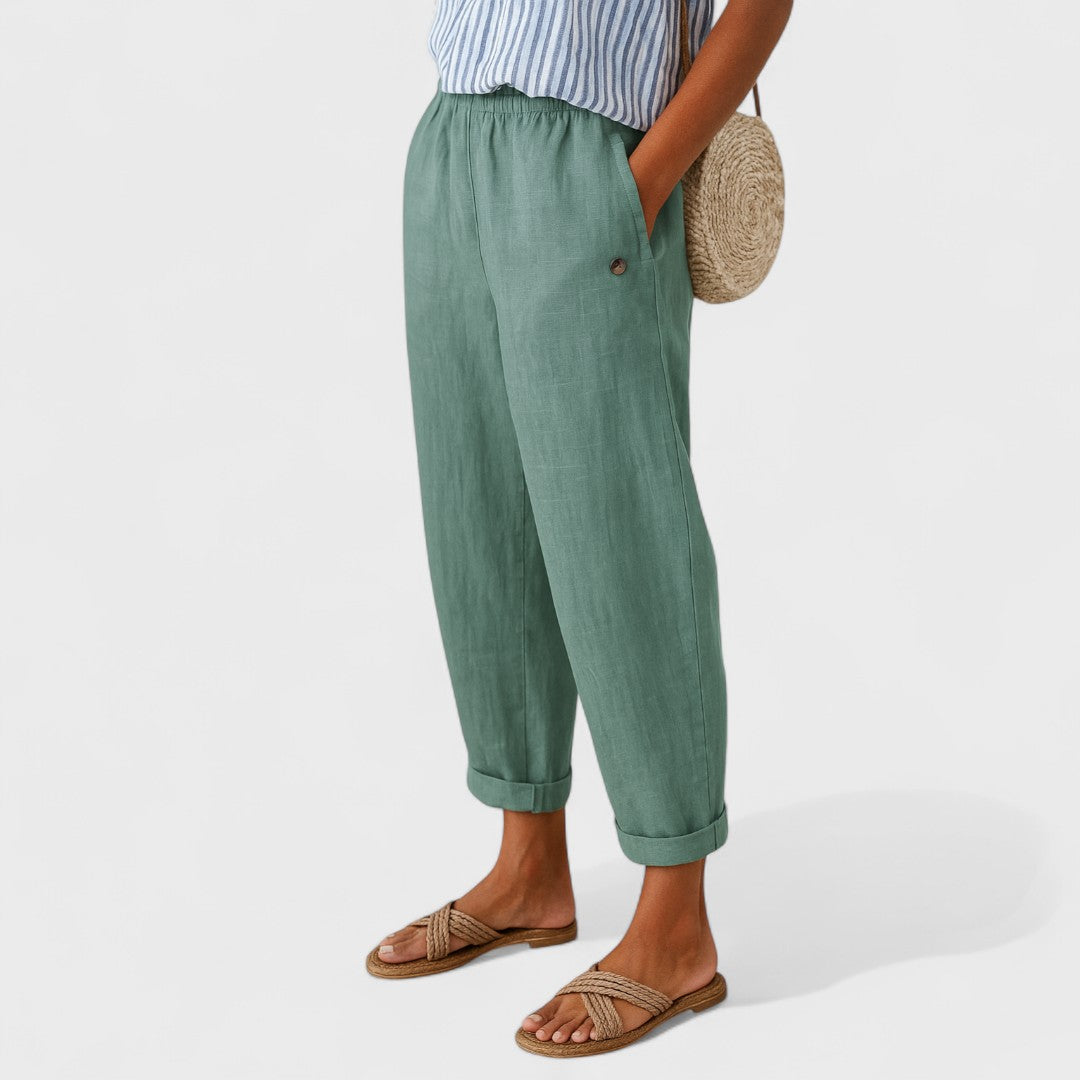 Янчик | Стилни панталони с джобове отстрани