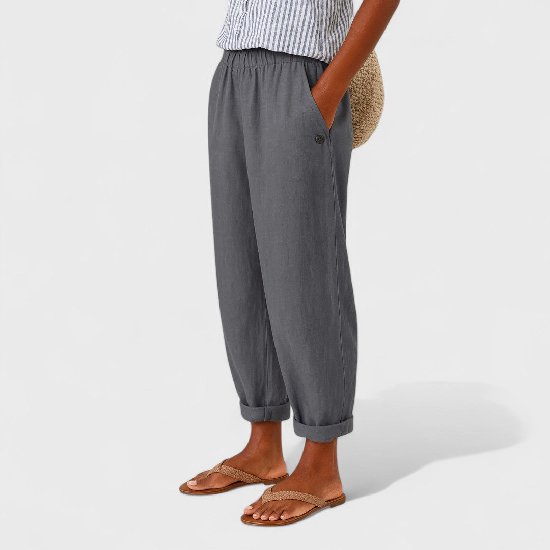 Янчик | Стилни панталони с джобове отстрани