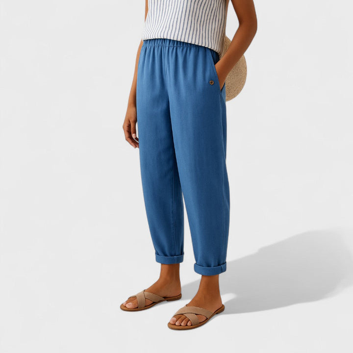 Янчик | Стилни панталони с джобове отстрани