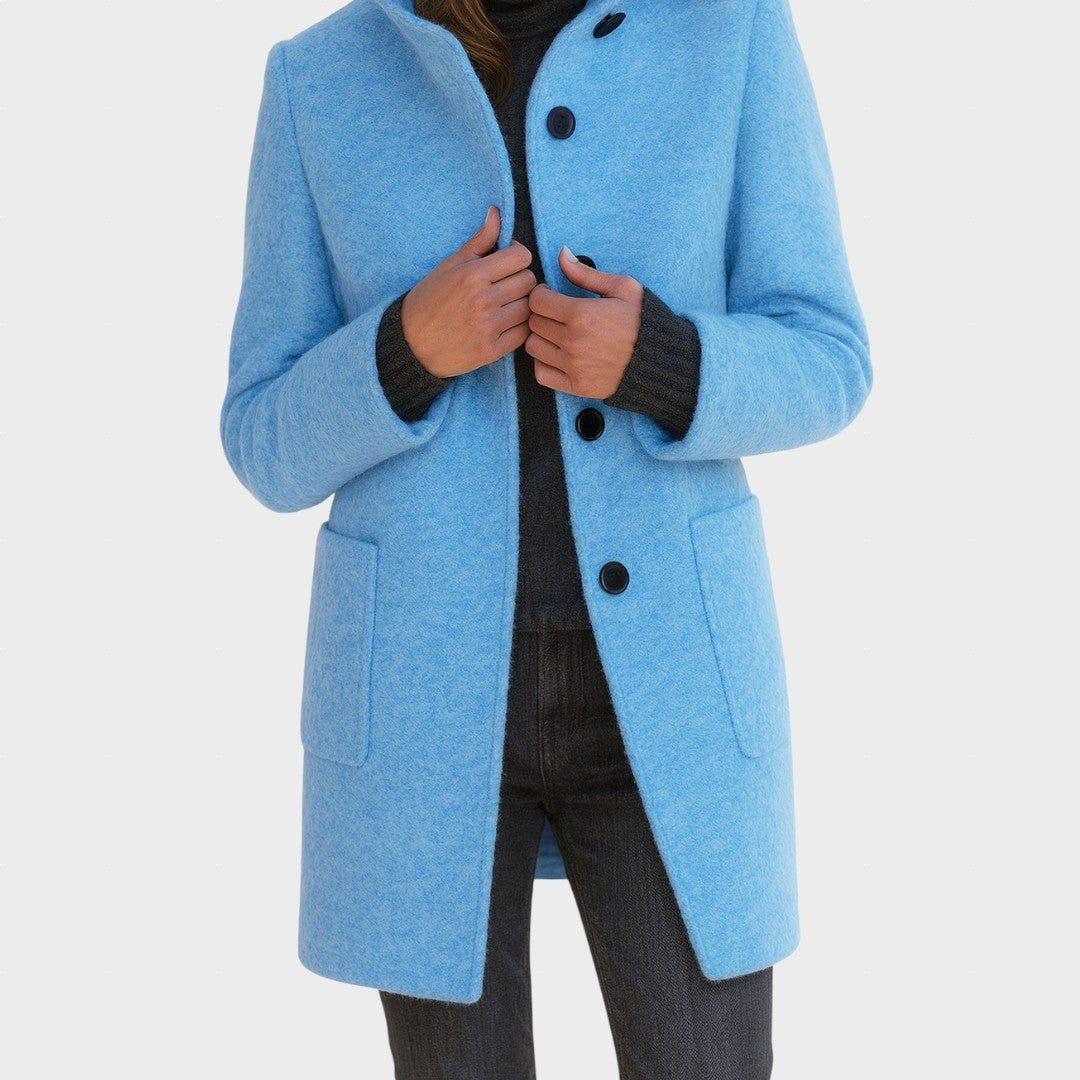 Ивана | Дамско палто с висока яка