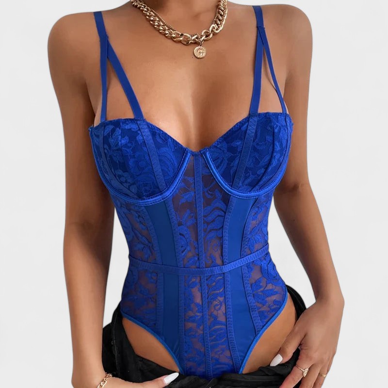 Милослава | Бродиран корсетен боди