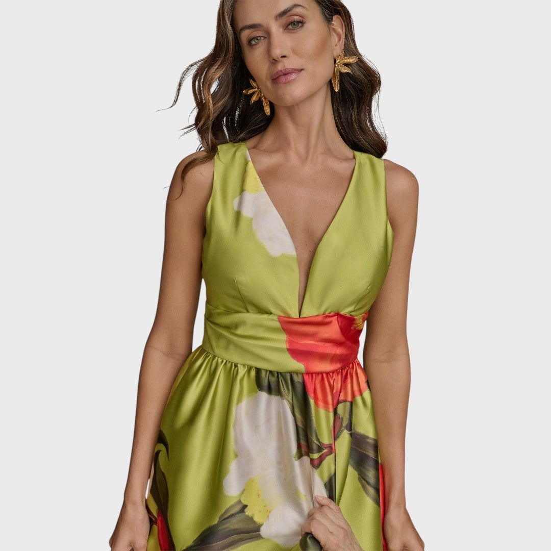 ЦВЕТЕН|  Луксозна цветна рокля