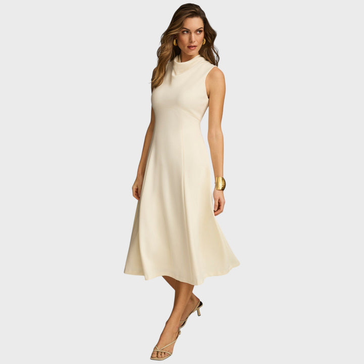 KAYA | Миди рокля с фалшиви ролки