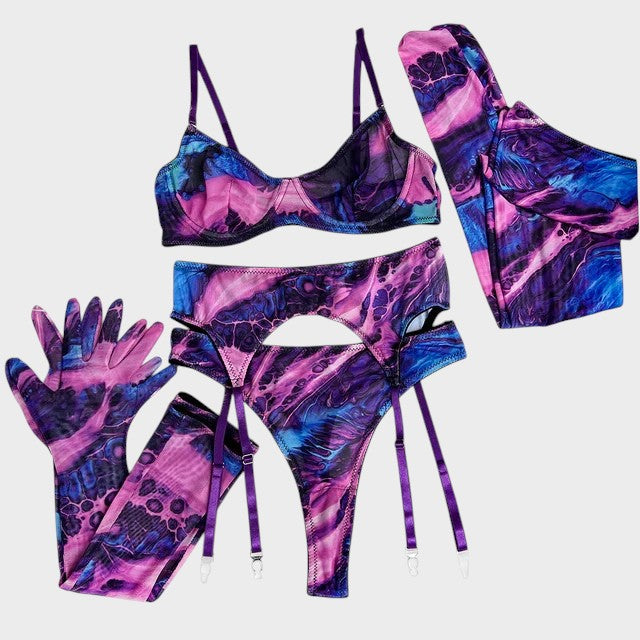 Серена | 5-частен комплект бельо с Tie-Dye