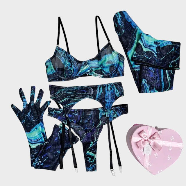 Серена | 5-частен комплект бельо с Tie-Dye