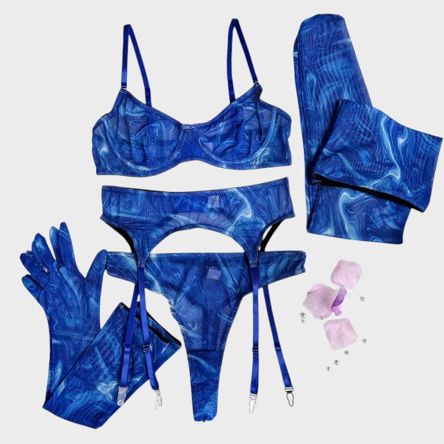 Серена | 5-частен комплект бельо с Tie-Dye