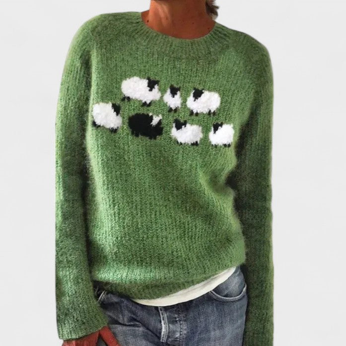 Ragna | Ретро есенен пуловер