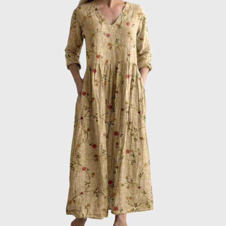 Целестин | Макси-рокля с винтидж дизайн