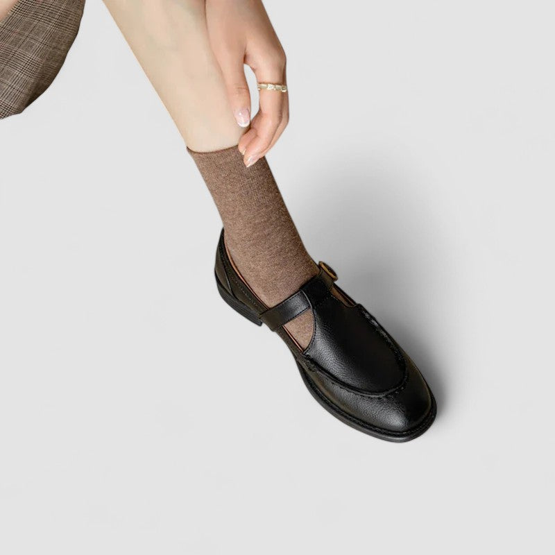 Zhelynne | Ортопедични обувки Мери Джейн с квадратен нос