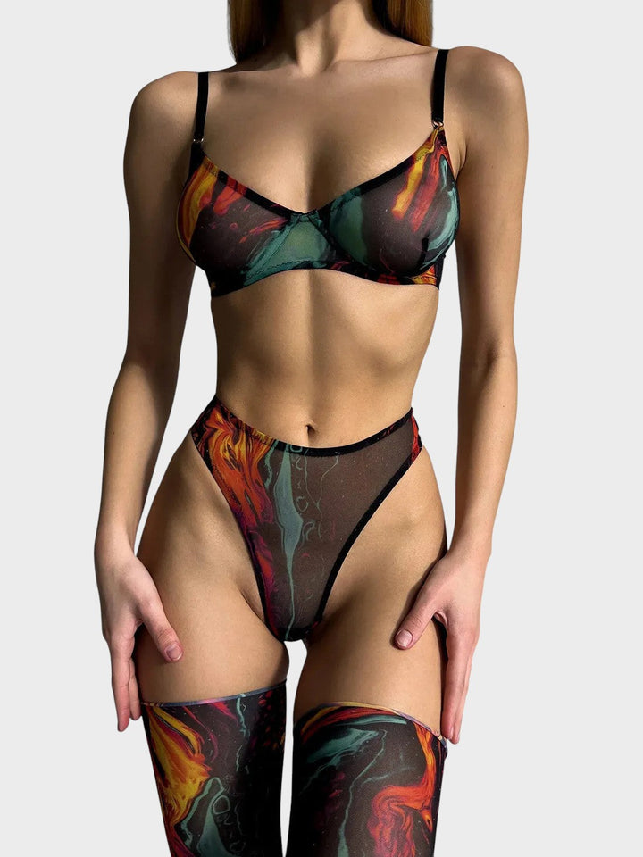 Серена | 5-частен комплект бельо с Tie-Dye