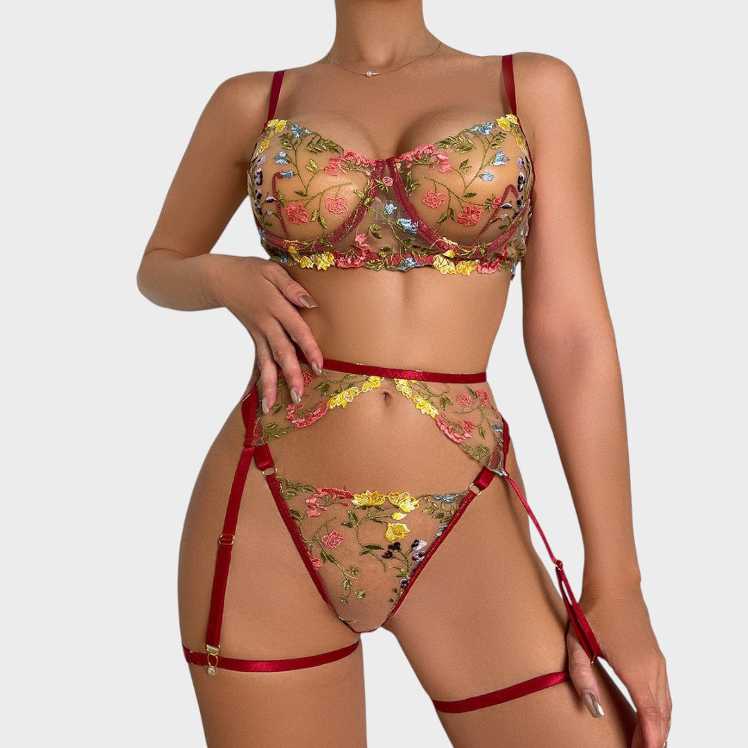 Дейзи | 3-частен френски комплект бельо