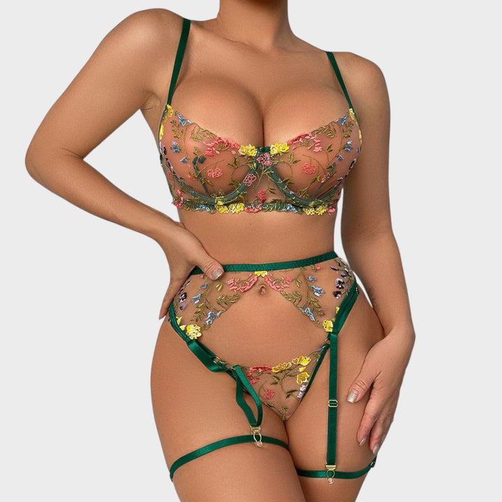 Дейзи | 3-частен френски комплект бельо