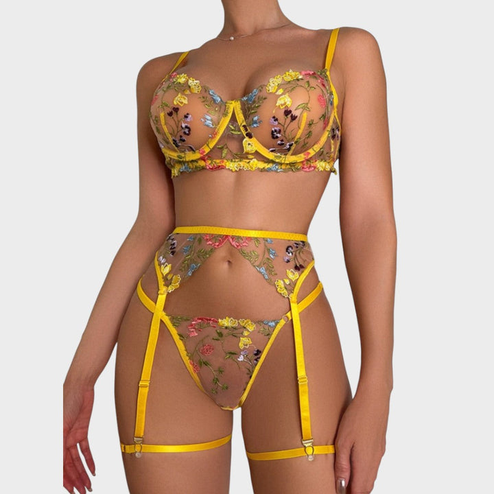 Дейзи | 3-частен френски комплект бельо