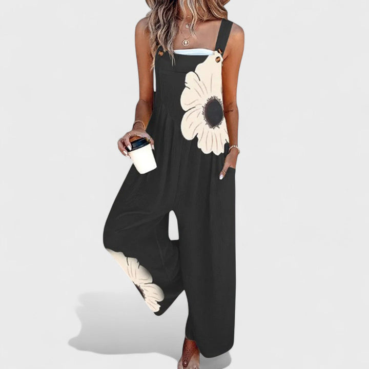 Дамски гащеризон с цветен десен Damira Sommer