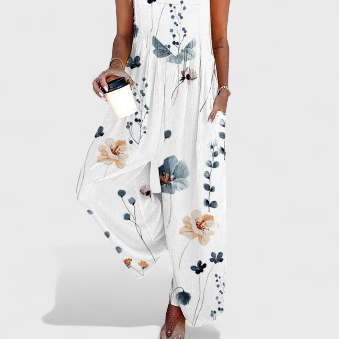 Дамски гащеризон с цветен десен Damira Sommer