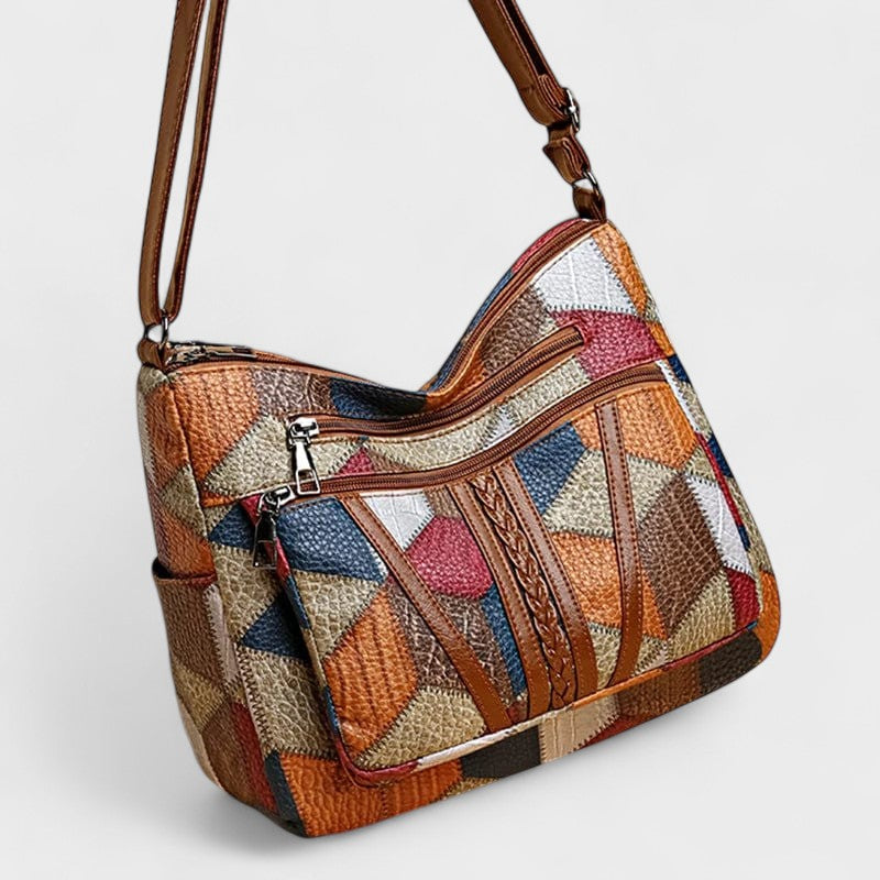 Доротея | Мозайка от кожа дамска чанта