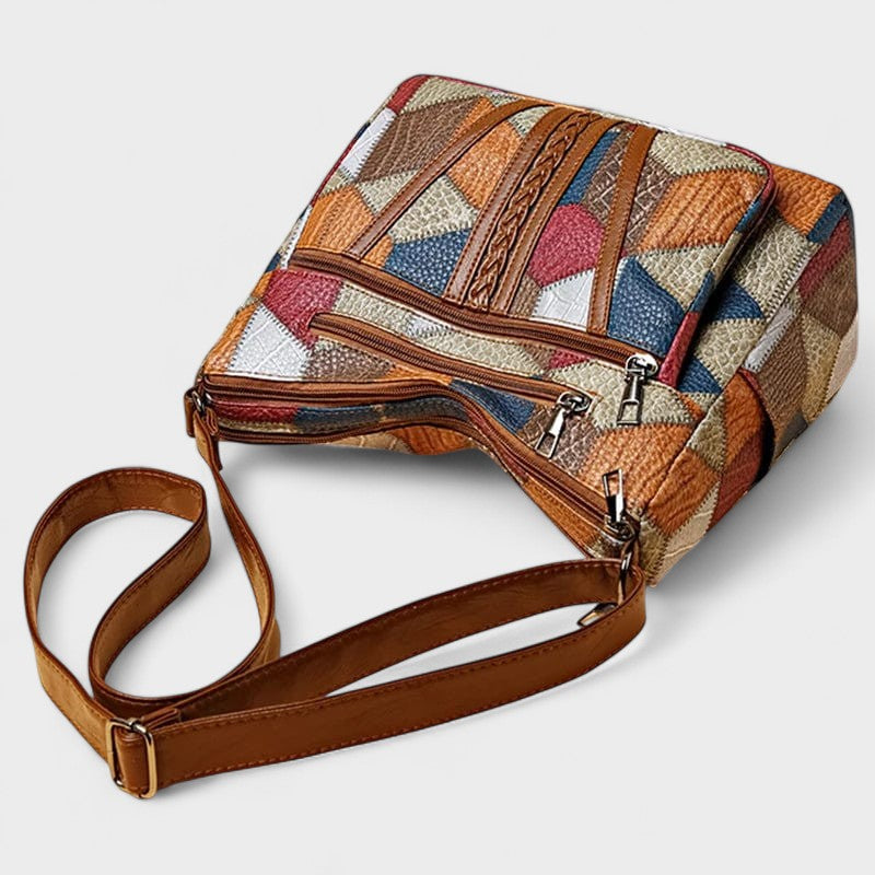 Доротея | Мозайка от кожа дамска чанта